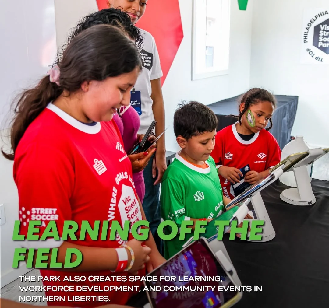 Young players learning together off the field